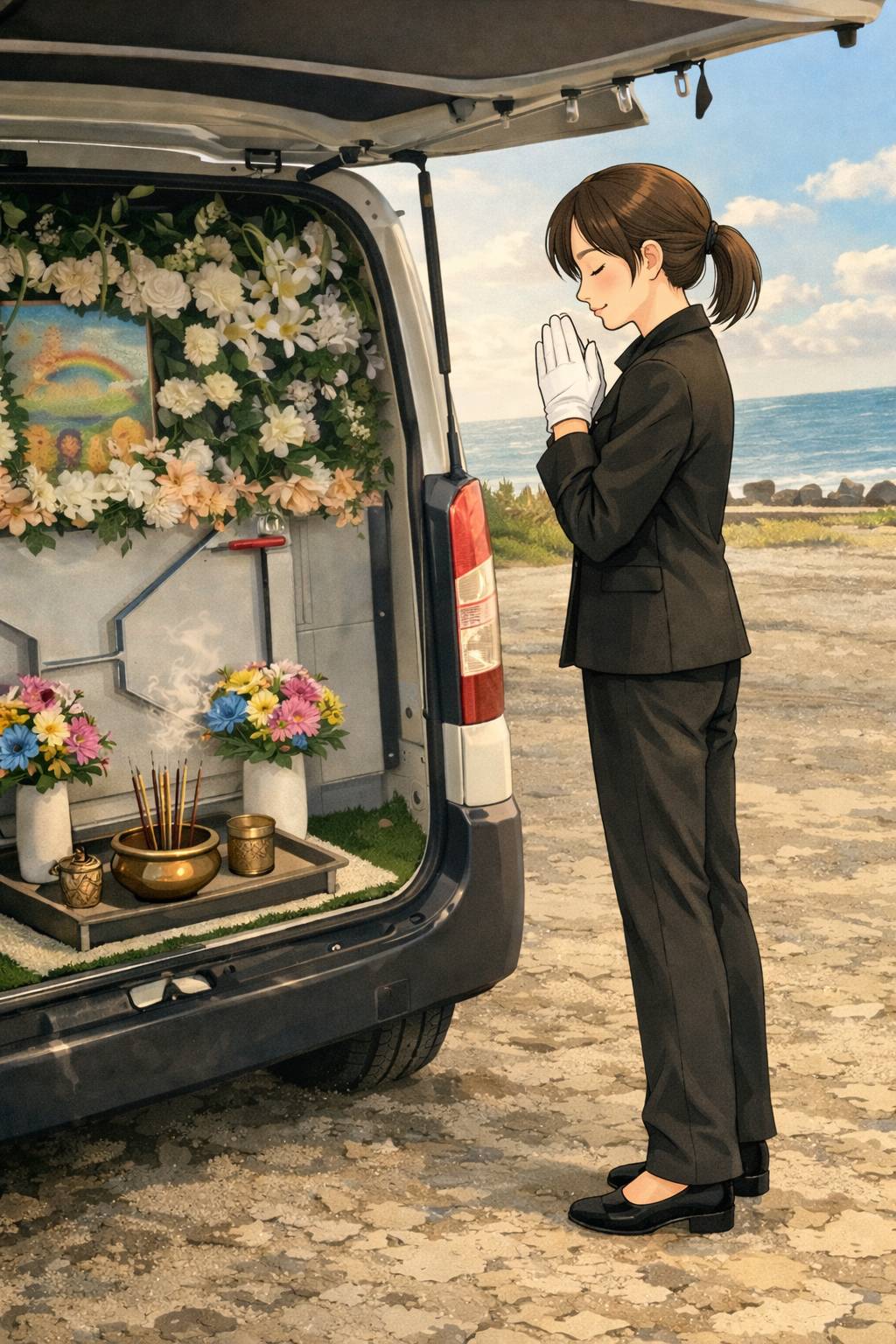 思い出の場所での火葬